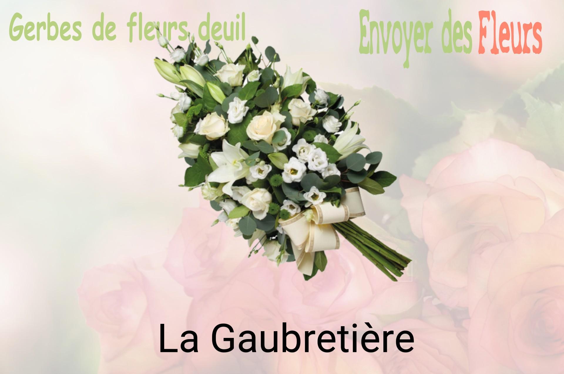 Gerbe de fleurs de deuil livrée à La Gaubretière